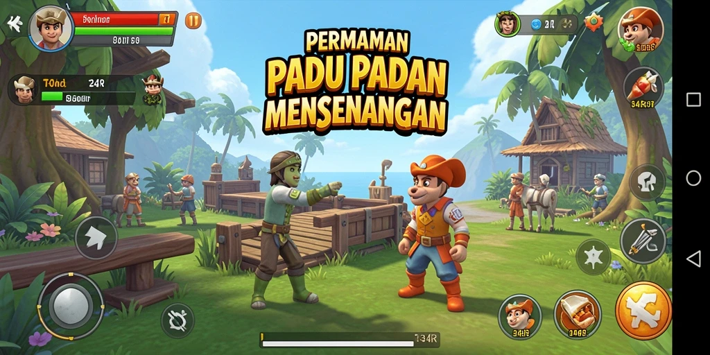 Gameplay <strong>34R</strong> menampilkan kombinasi warna-warni dalam level Match-3.