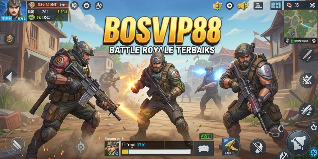 Tangkapan layar gameplay seru dari BOSVIP88 Battle Royale.