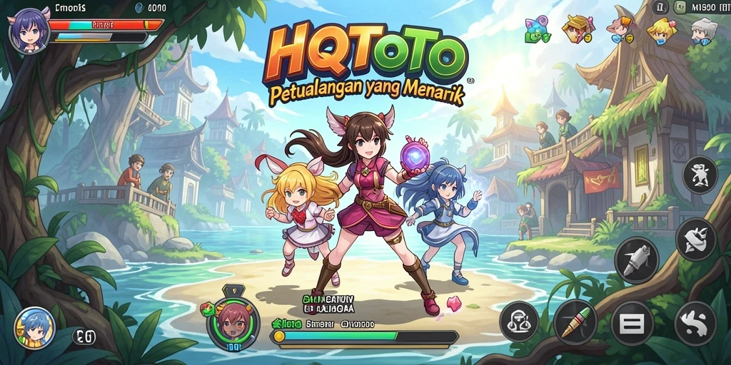 Gameplay seru dalam HQTOTO dengan karakter anime yang memukau.