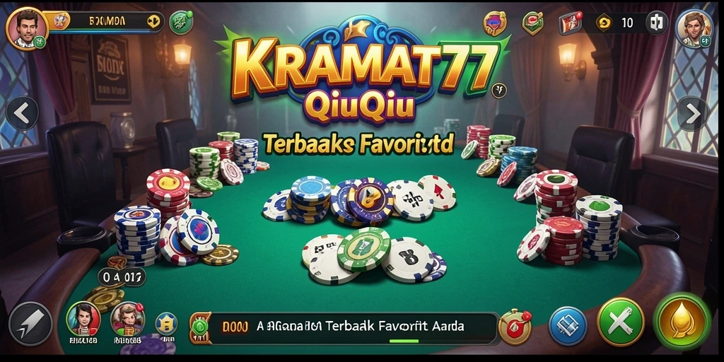 Tampilan gameplay menarik KRAMAT77 dalam aksi QiuQiu.