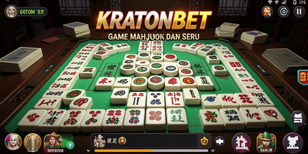 Tampilan gameplay Mahjong yang menantang dan seru di KRATONBET.