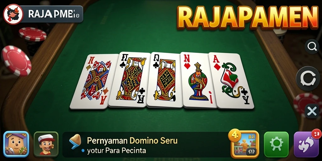 Tampilan menarik dari gameplay Domino RAJAPAMEN yang mengasyikkan.