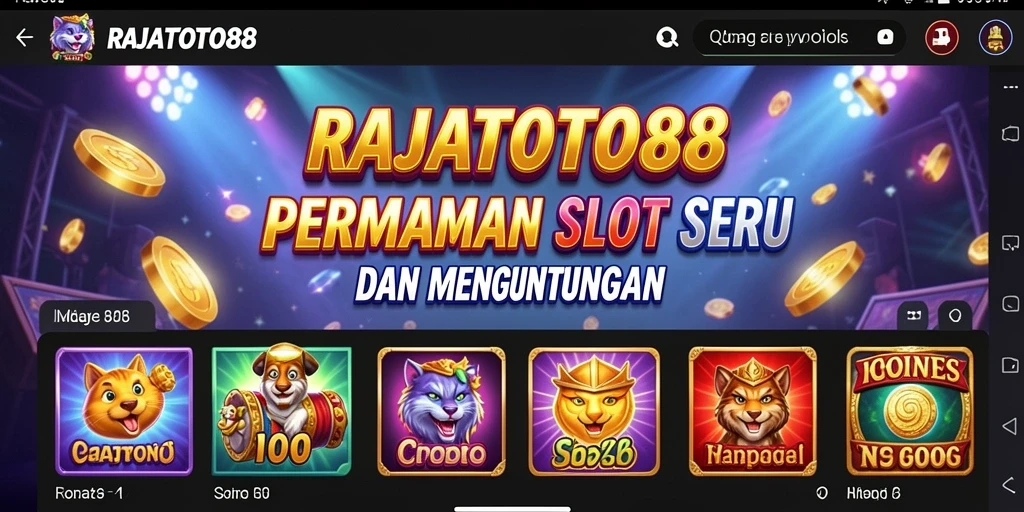 Tampilan gameplay Slot yang mengasyikkan di RAJATOTO88.