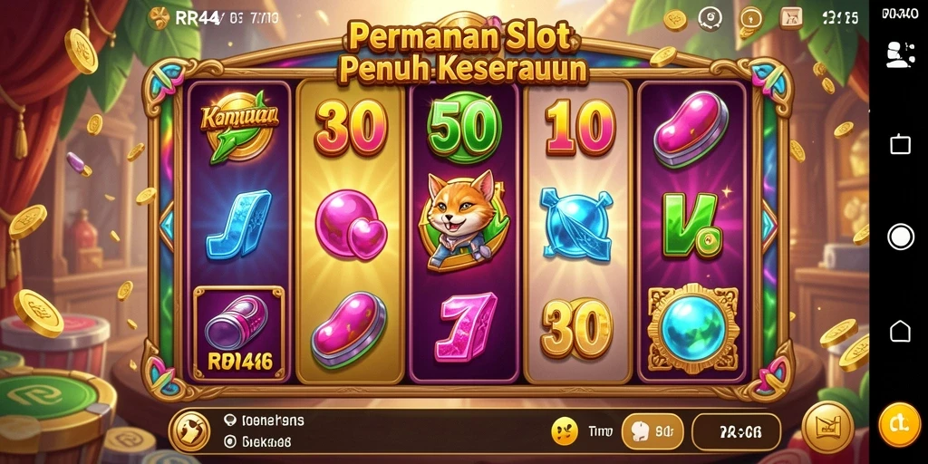 Tampilan gameplay slot yang mendebarkan di RR44.